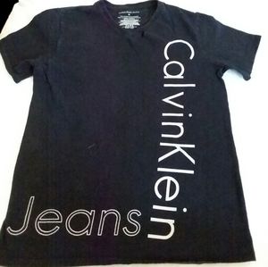 Black Calvin Klein V-Neck Tee